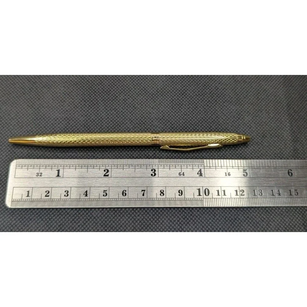 Pen Set for Small Journal/Agenda/Planner - Gold, Small, Twist Top, Black Ink